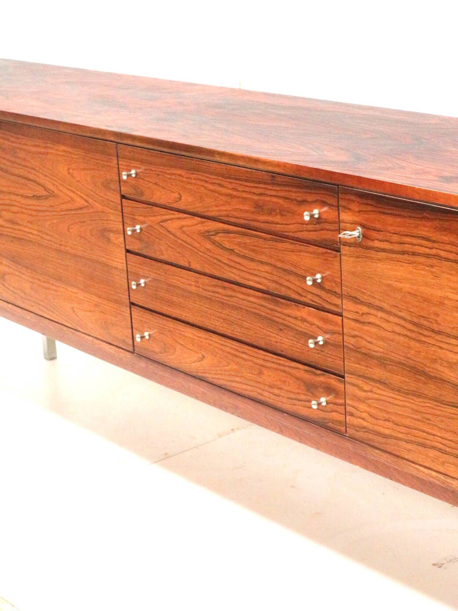 large vintage Brazilian rosewood sideboard from Bartels made in the 1960s