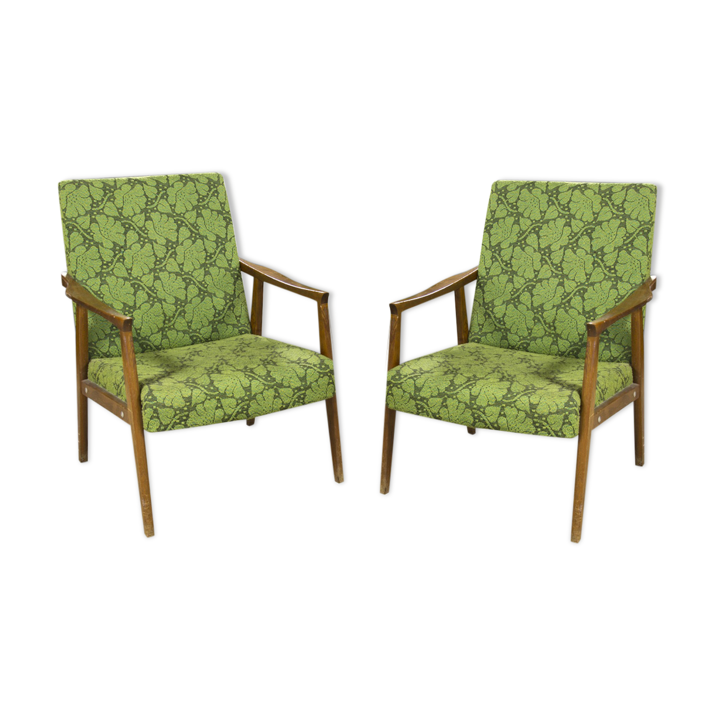 Pair of chairs Danish style of mid-century 1960