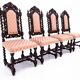 Four chairs, Renaissance style, Germany, around 1870