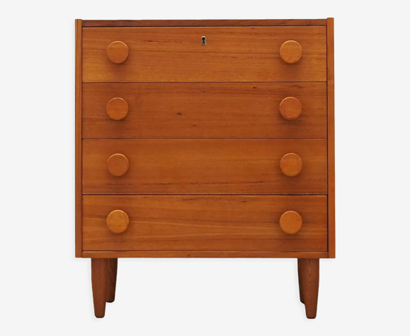 Teak chest of drawers, Danish design, 1960s, production: Denmark