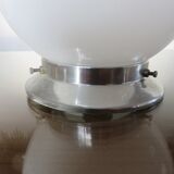 Ceiling lamp ball opaline white art deco years 30 40