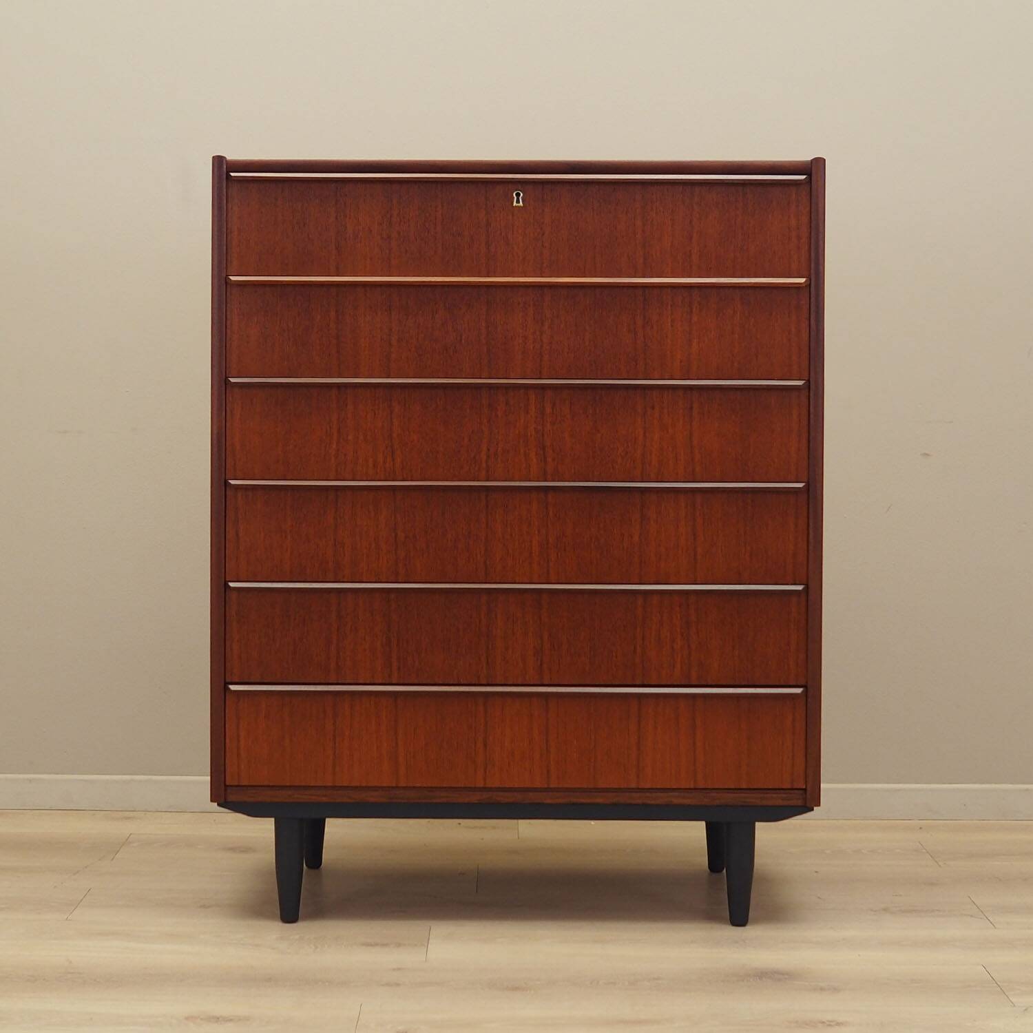 Teak chest of drawers, Danish design, 1970s, manufactured in Denmark