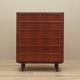 Teak chest of drawers, Danish design, 1970s, manufactured in Denmark