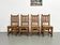 Set of 4 pine chairs, 1970s