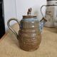 Small glazed stoneware teapot with lid – utilitarian ceramics, France, 20th century