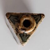 Multicolored Terracotta Bottle from Qajar Dynasty Iran, 19th Century – Hand-Painted, Unique Decorative Piece