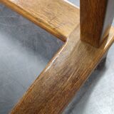 1930s Restored Antique Oak Table, Czechoslovakia