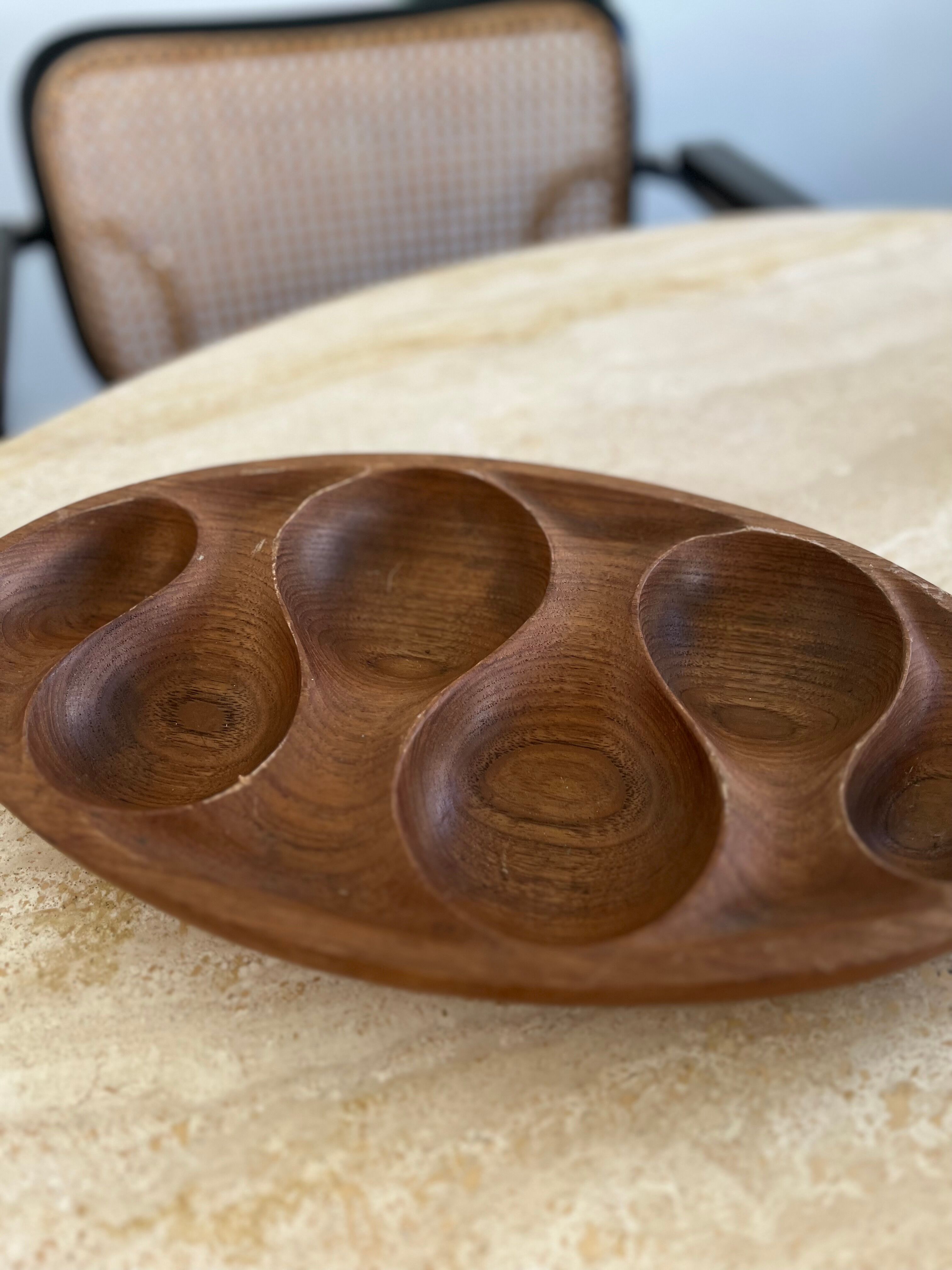 Brutalist wooden dish