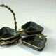 Stackable design ashtrays made of bronze and brass - Vintage