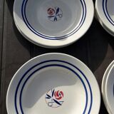 Dinnerware set for 6 people 15 pieces Sarreguemines model Marianne