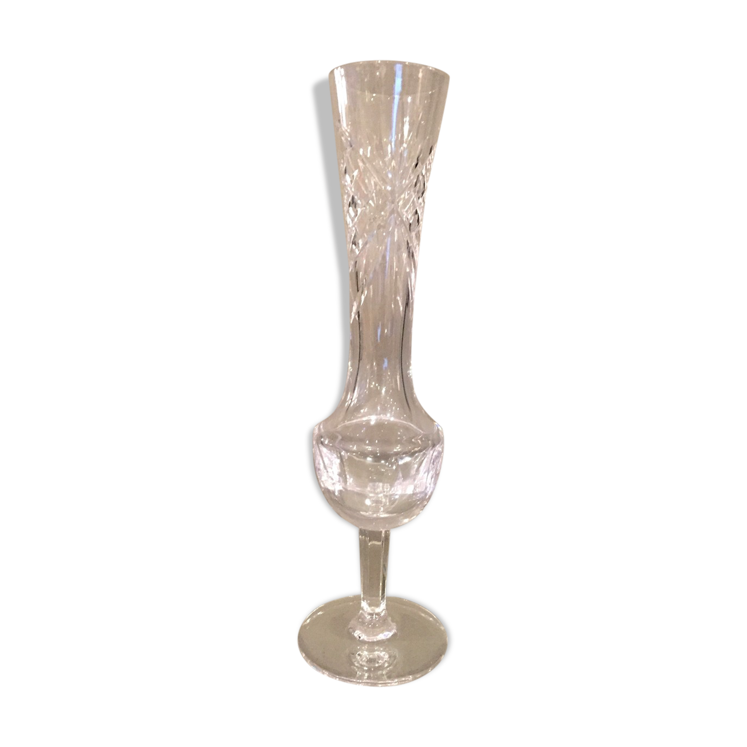 Soliflore en cristal de bayel tres elegant