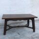 Very beautiful solid wood coffee table with pretty sculpture