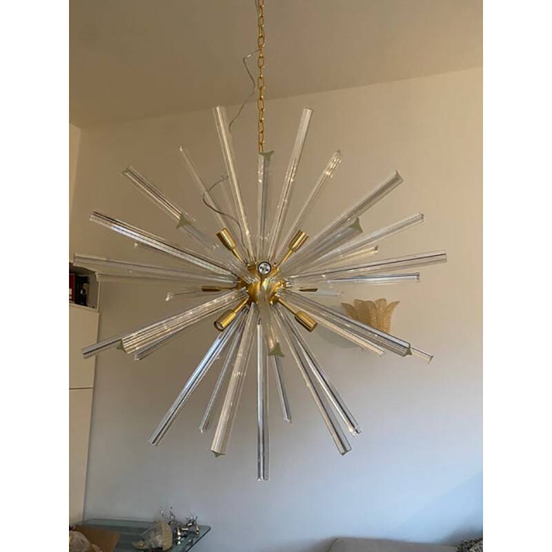 Sputnik Chandelier in Murano Glass Style From Italy