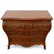 Bordeaux Louis XV Tomb Commode Solid Mahogany and Bronze 18th Century