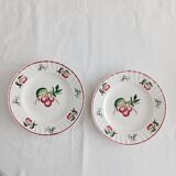 Set of 2 Longwy Montmorency flat plates