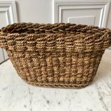 Vintage woven rope basket