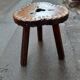 Wooden tripod stool