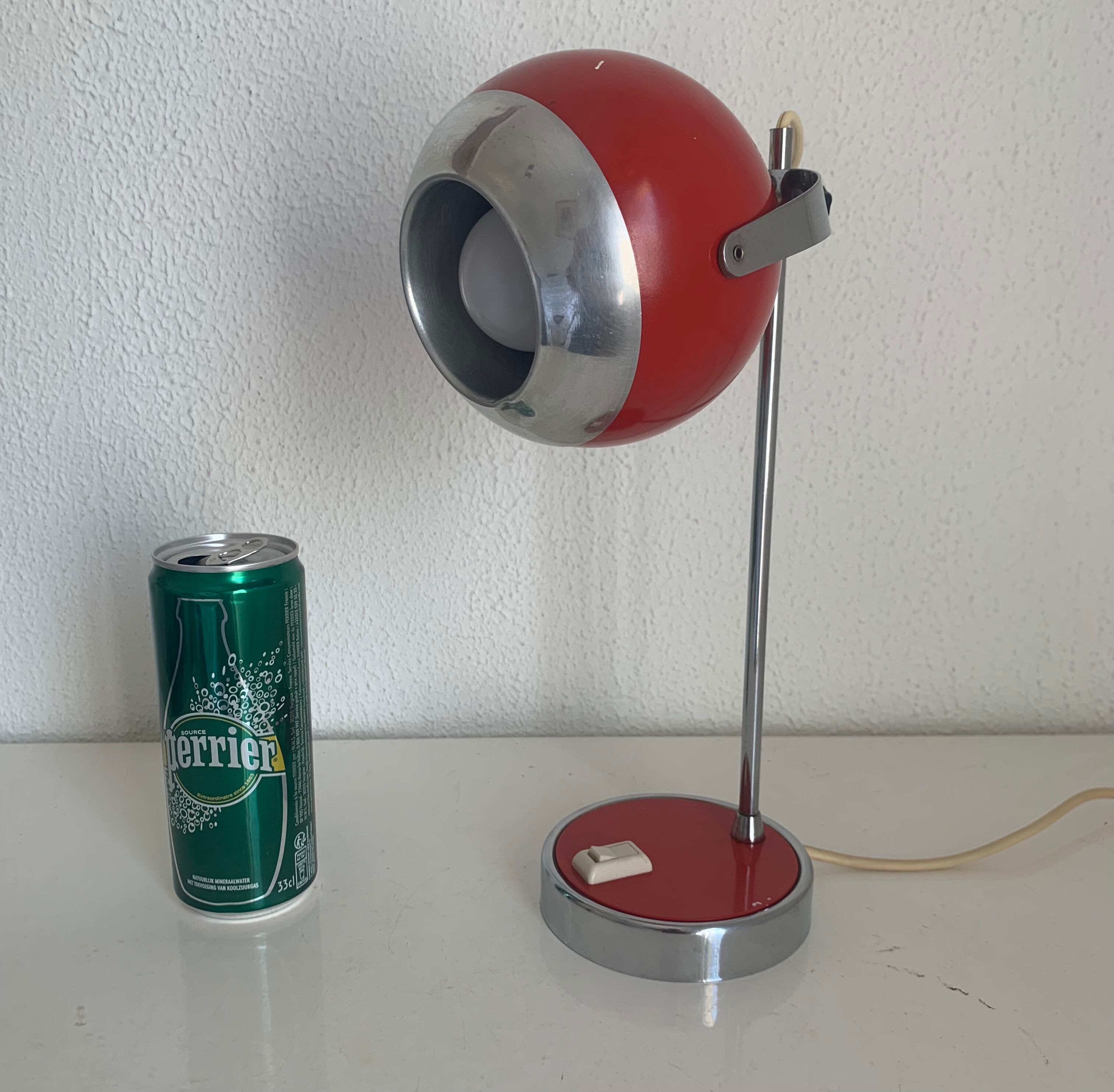 Vintage lamp 1960 eyeball desk currant