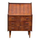 Norwegian teak secretary, Scandinavian vintage 1960s