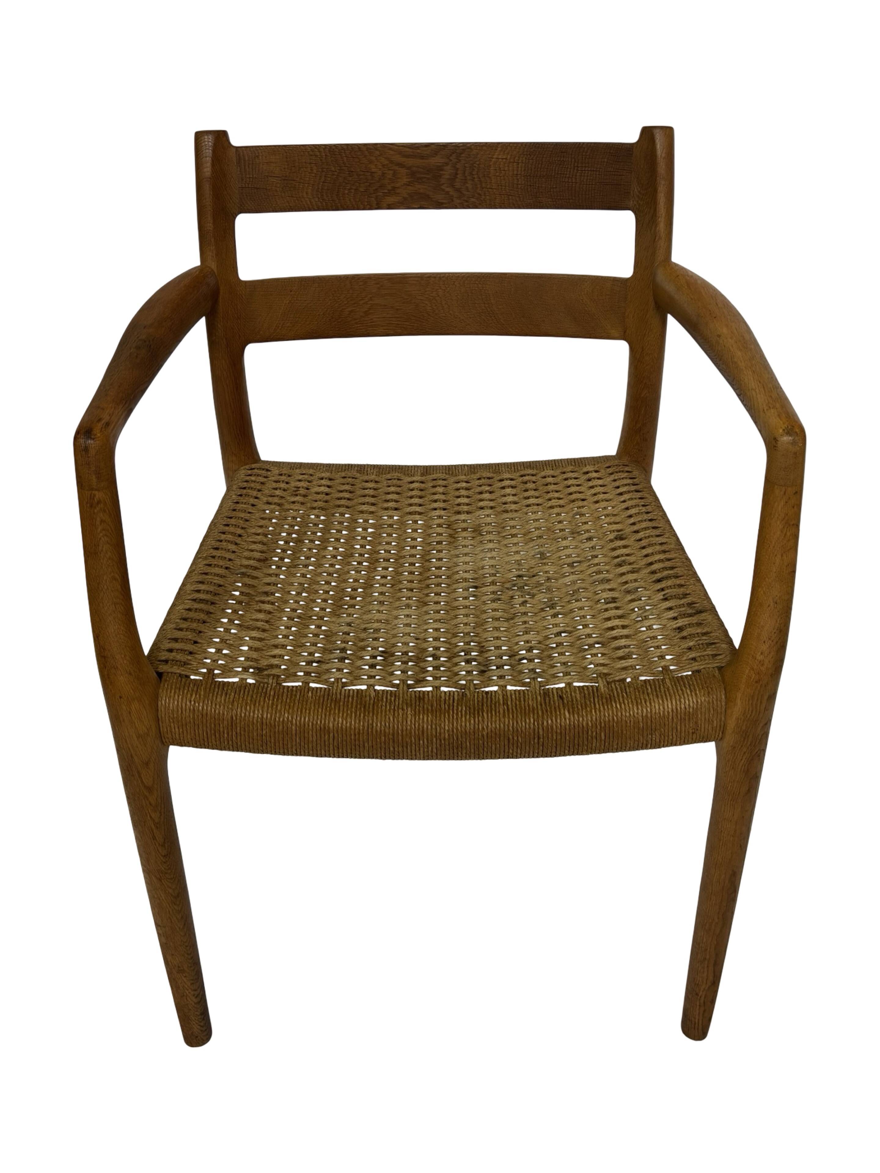 Vintage Niels Otto Moller Armchair Model 67 in Oak Danish Design