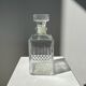 Vintage glass whiskey decanter H:22cm