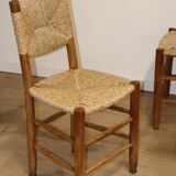 Série de 4 Chaises Charlotte Perriand Modèle "Bauche" Edition BCB