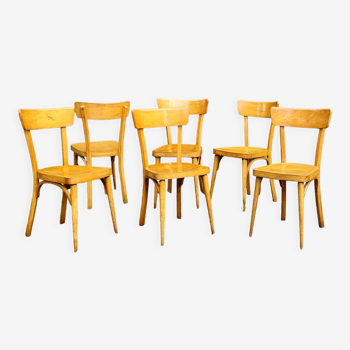 6 bistro chairs 70s