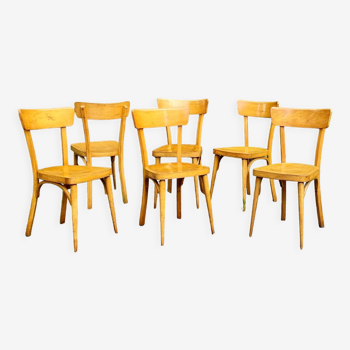 6 chaises bistrot années 70