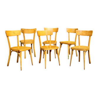 6 bistro chairs 70s