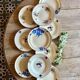 Set of 10 mismatched vintage soup plates