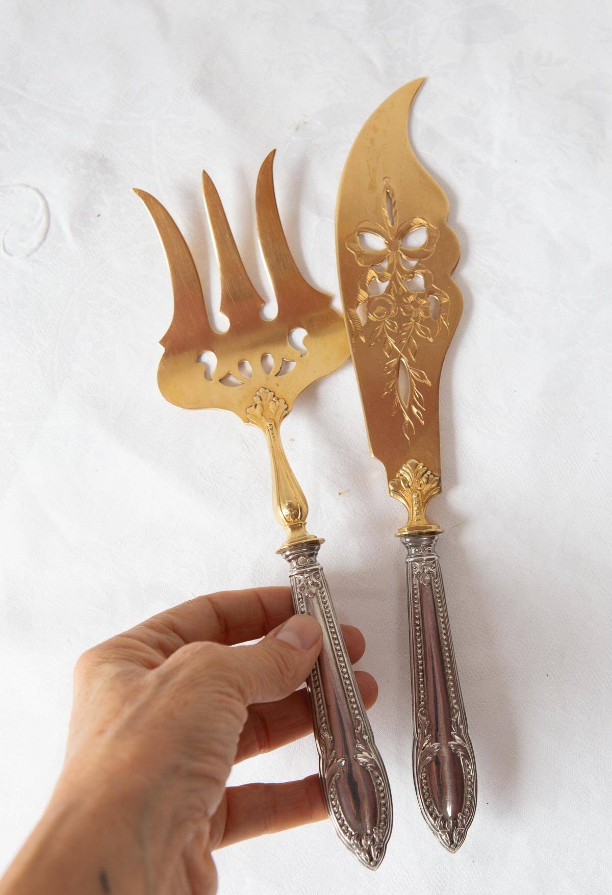 Fish hors d'oeuvres sets, Belle Epoque, circa 1910 (6 pieces)