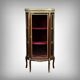 Small mahogany display cabinet, Louis XV to Louis XVI transition style – early 20th century.
