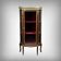 Small mahogany display cabinet, Louis XV to Louis XVI transition style – early 20th century.
