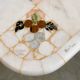 Large Italian pietra dura marble mosaic coffee table, floral inlay, Carrara marble