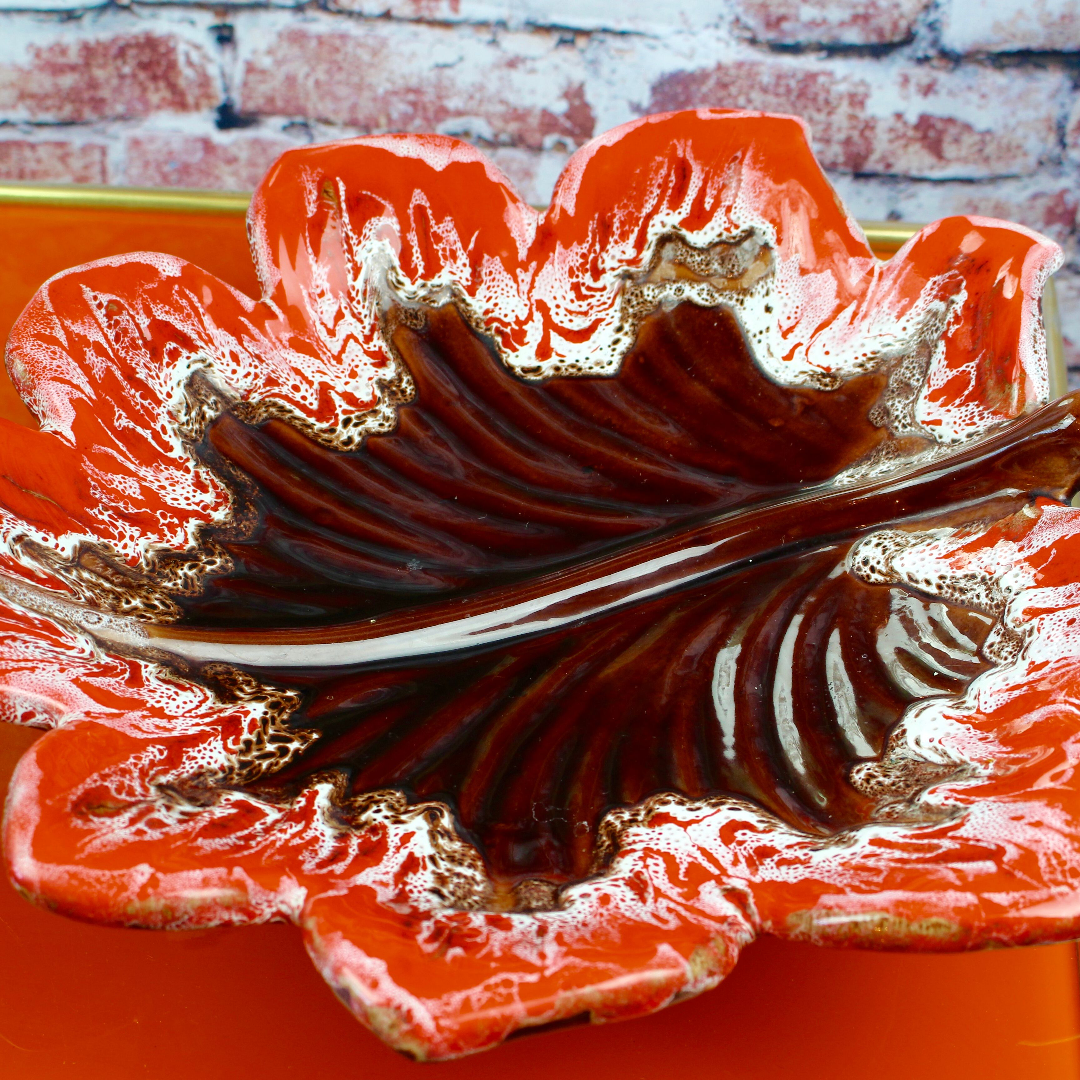 Cut Vallauris Orange 1950s