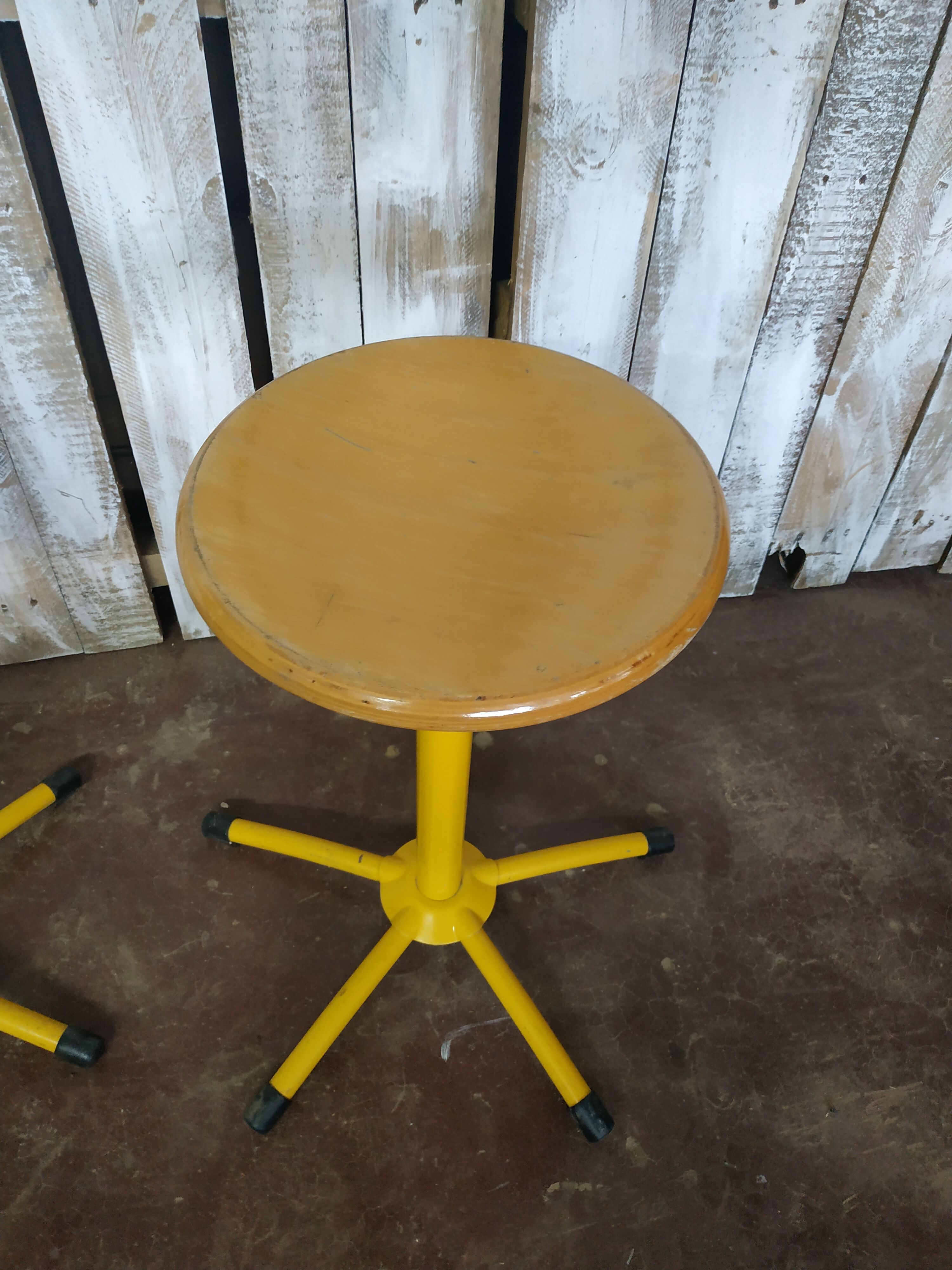 Set of two industrial stools