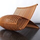 Τhe wood chair by Marc Newson, produced by Cappelini, Italy 1988.