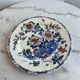 Antique plate in Gien earthenware — model “Rooster with Peonies”