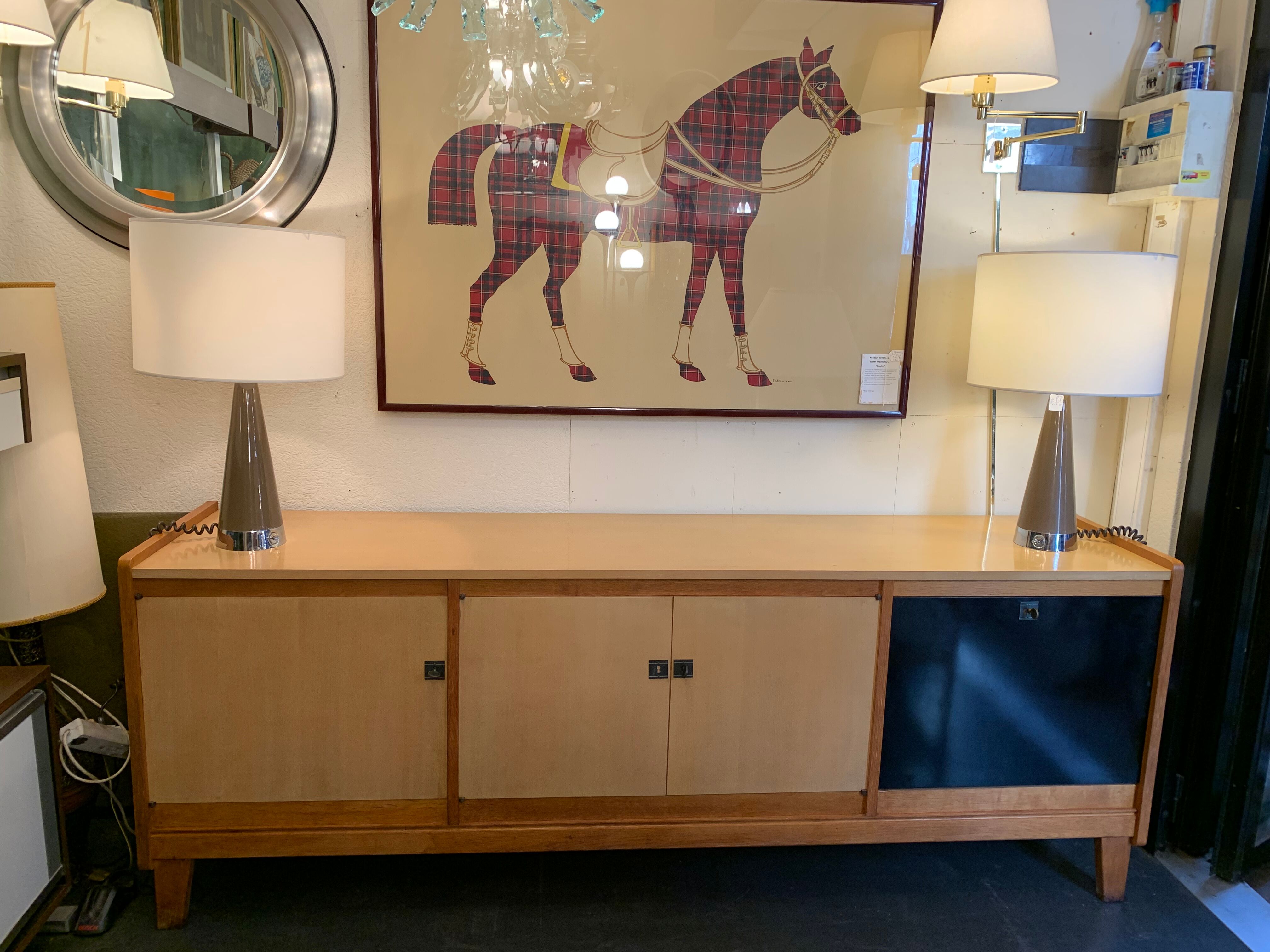 Vintage ash sideboard from the 1950s