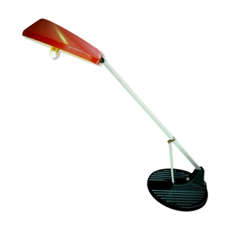 Red and black WL1 Anglepoise desk lamp. George Carwardine and Kenneth Grange, 1960.