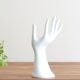 Hand ring in white porcelain, early 1970s
