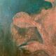 Oil on wood carried woman Versailles
