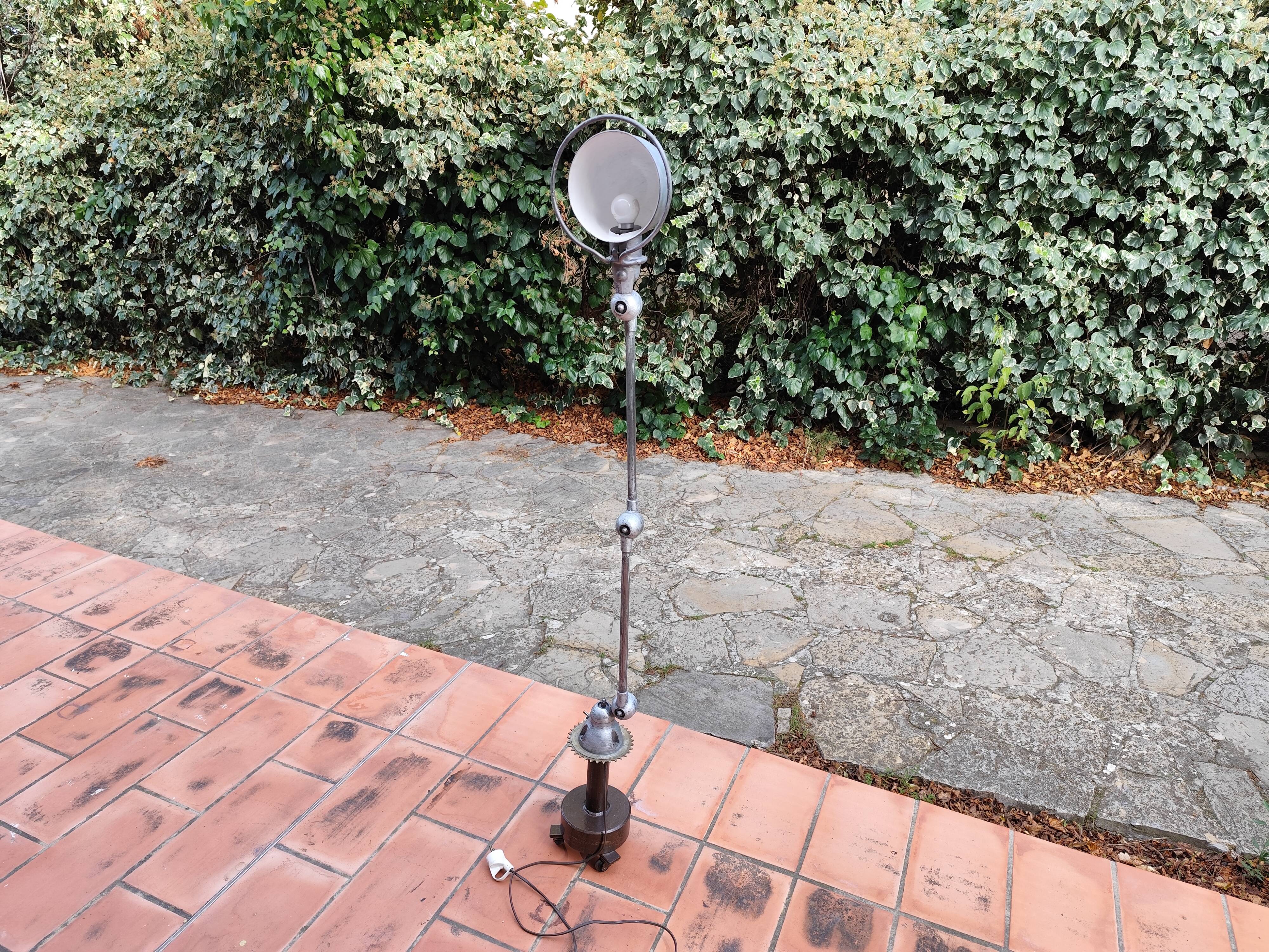 Jieldé Floor Lamp, 2-Arm Vintage Table Lamp, 50s/70s