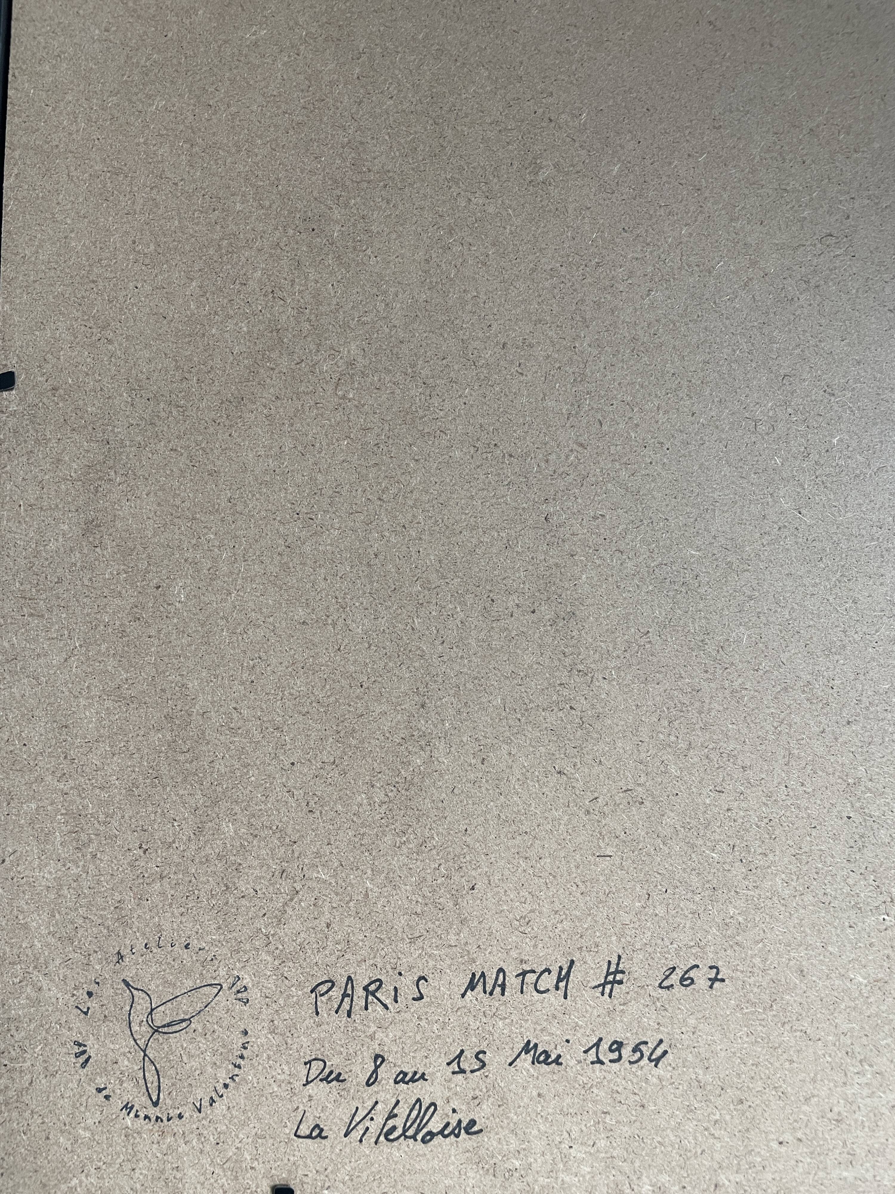 Vintage Advertising Vitelloise Paris Match 1954