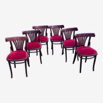 Chaises bistrot velours