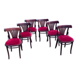 Velvet bistro chairs