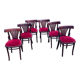 Chaises bistrot velours