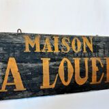 Old wooden plate
