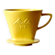 Melitta - porte-filtre à café vintage jaune en porcelaine - n° 102 - 1960