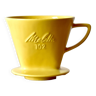 Melitta - vintage yellow porcelain coffee filter holder - no. 102 - 1960s